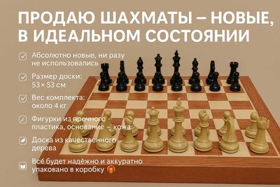 Шахматы деревянные