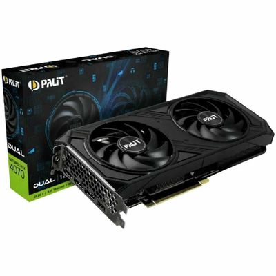 Видеокарта Palit GeForce RTX 4070-12GB SUPER Dual