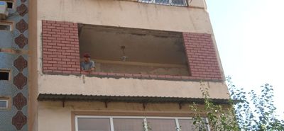 Balkonga g'isht teramiz.Kladka balkon.Керпичная кладка балканов
