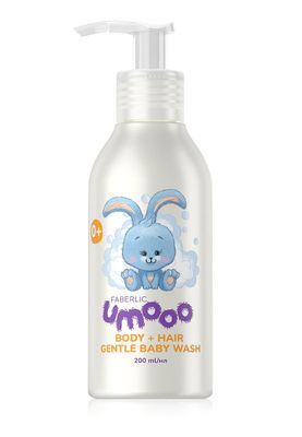Нежный детский гель для очищения кожи и волос Umooo 0+ — с первых дней жизни