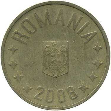 Romania 50 bani, 2008 года