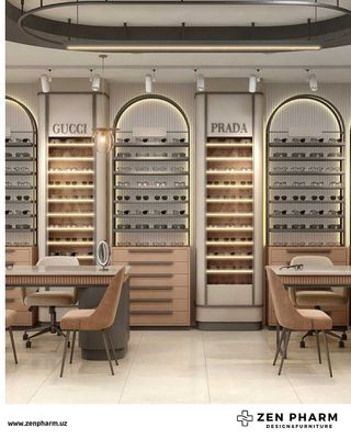 Мебель и витрины для оптики/ Optika do’konlari uchun mebel va vitrina