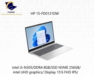 HP Laptop 15-FD0131DW i3-N305 8/256 15'6 FHD IPS