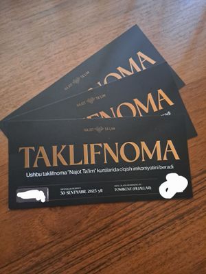 Najot Talim Taklifnoma