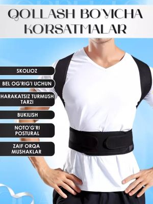 Umurtqa uchun korset - ayollar va erkaklar uchun