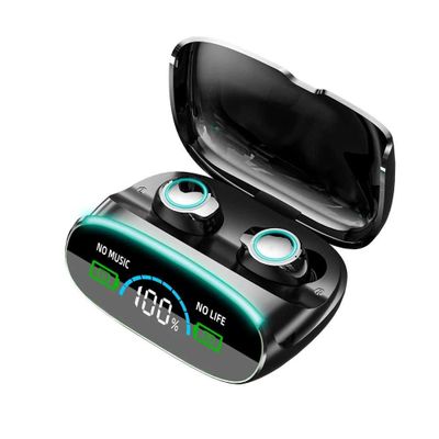 Беспроводные наушники TWS M38 + Power Bank 1200 mAh (черный)