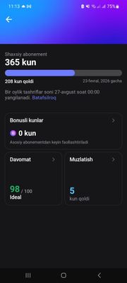 1Fit abonement 208 kun eng arzon narxda