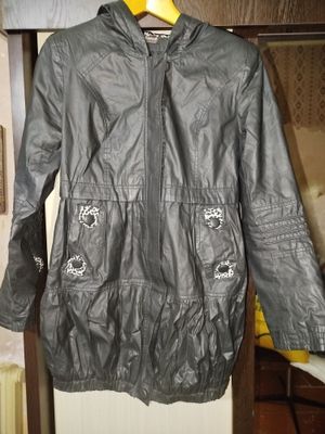 Плащ для девочек кожа
