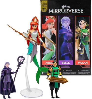 McFarlane Disney Mirrorverse,Мулан 12см, Белль12см,Ариэль18см Оригинал