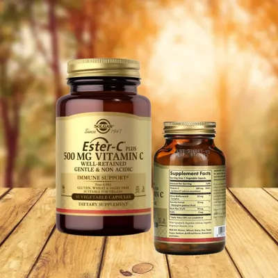 Эстер С витамин С Solgar Ester-C® Plus Vitamin C Веганский продукт