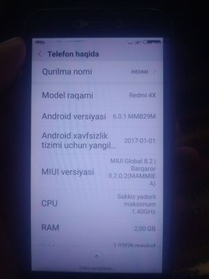 Redmi 4x kofolat bo