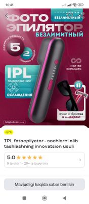 ipl lazer fotoepilyator