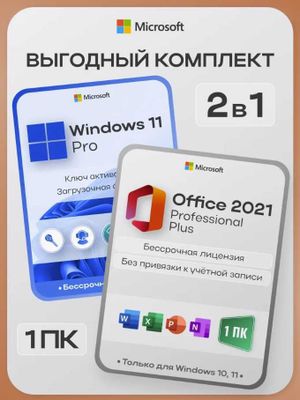 Установка Windows 10/11 Pro + Microsoft Office 2021 ProPlus