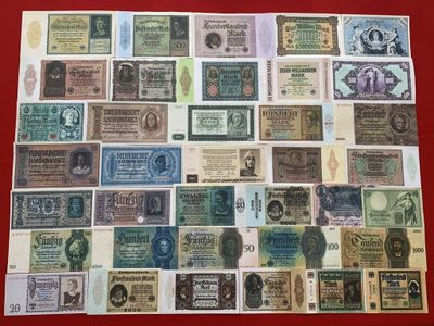 Рейхсбанкноты Германии.