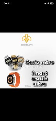 smart watch + casio retro