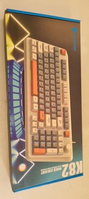 Проводная клавиатура, игровая, мембранная, бесшумная, Xunfox k82