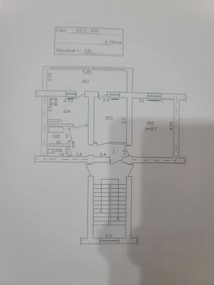 yangi yo'l 2 xonali dom 4- etaj