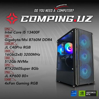 (NEW) 13400F/B760M/16Gb/512Gb/RTX2060Super