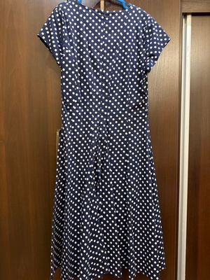 Длинное платье в горошек(турецкое)