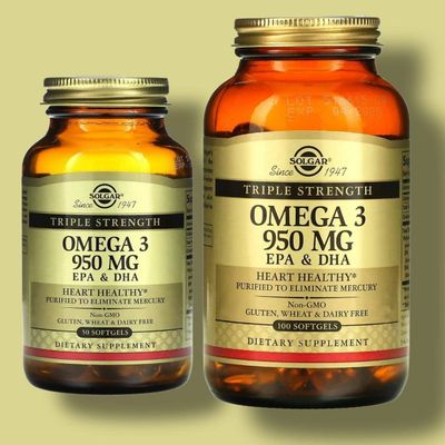 Омега 950 мг Solgar Omega 3, Triple Strength 100 капсул Америка