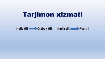 Tarjimon. Ingliz, O'zbek, Rus tillarida matn tarjimasi