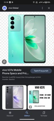 Vivo V27e 8/259 yangi holi udar karopka bor