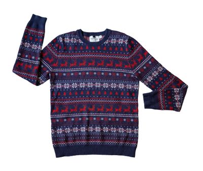 Свитер новогодний с оленями TOPMAN christmas sweater Rojdestvo sviteri