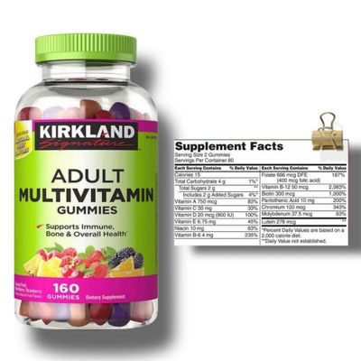 Мультивитамины для ВЗРОСЛЫХ и ПОДРОСТКОВ 160 шт Kirkland