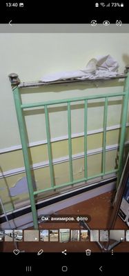 Продается односпальная железная кровать ссср.цена 400 тыс. Сум.