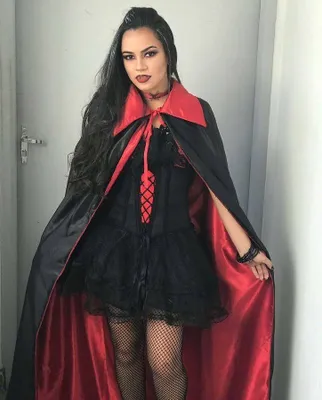 Двусторонний плащ с воротником Halloween