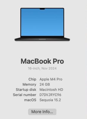 MacBook PRO 16 inch space BLACK сотилади