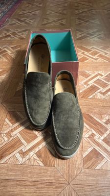 Loro Piana лоферы цветом хаки 43  |почти Новые