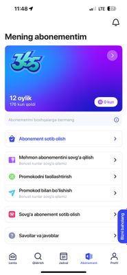 1 fit obunasi sotiladi