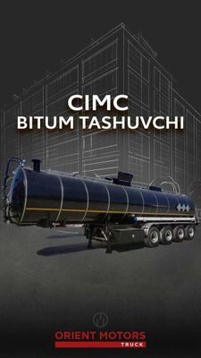 Полуприцеп битумовоз CIMC - 25 куб.м с обогревом новый Ориент Озод