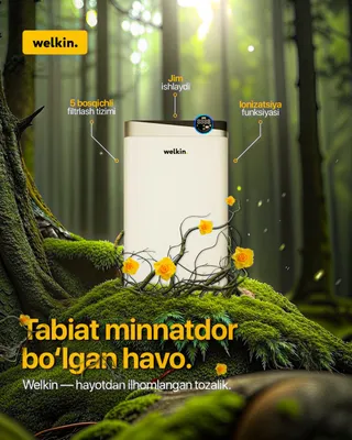 Welkin K08A — havoni tozalaydi va namlaydi