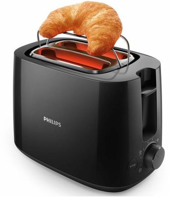 Тостер Philips HD2583/90, на 2 тоста, с функцией подогрева