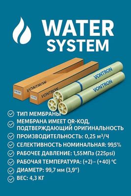 Обратноосмотическая ( Осмос ) Мембрана VONTRON LP ULP XLP 80 40 ; 4040