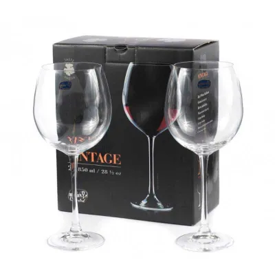 РАСПРОДАЖА бокалы VINTAGE богемское стекло 850мл