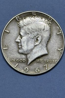 Полдоллара США. Серебро, 1967 год.
