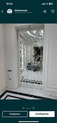 dekor oyna rombik dizaynerskiy hi-tech dizayn sifatli ishonchli arzon