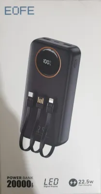 Внешний аккумулятор 20000 мАч, 22,5 Вт