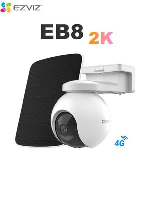 EZVIZ EB8 4G (2K 3MP) Quyosh Panel Kamera | Камера с Солнечной Панели
