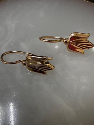 Золотые серьги СССР