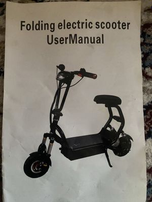 Folding electric scooter