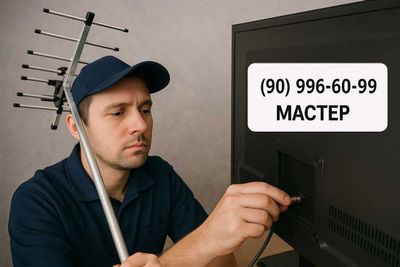 TV-ANTENNA va TELEVIZOR o'rnatish sozlash. TV-MASTER Toshkent