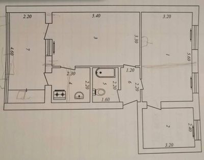 Метро Бий Капитал банк 3/4/5 70м2 за 75.000$