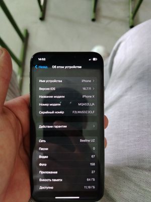 Iphone x holati ideal