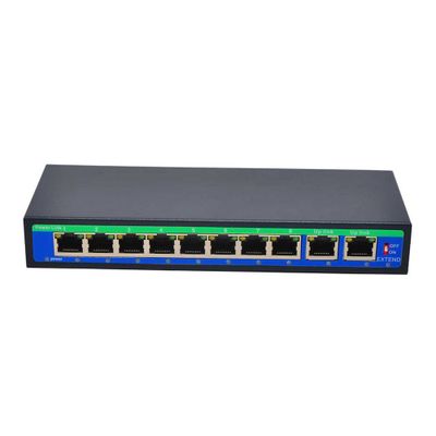 Пое свич комутатор 10‐PORT 10/100Mbps SWITCH WITH 8‐PORT POE + 2UP-Lin