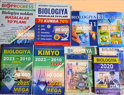 Omadli Kimyo Biologiya kitobla sotiladi