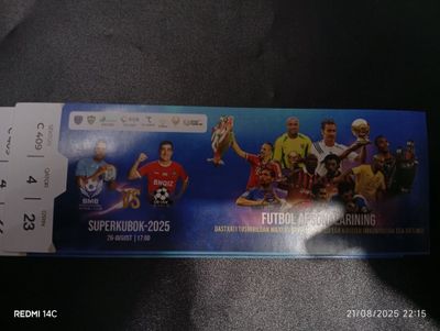Futzal uchun bilet humor arena futbol legendalari chipta
